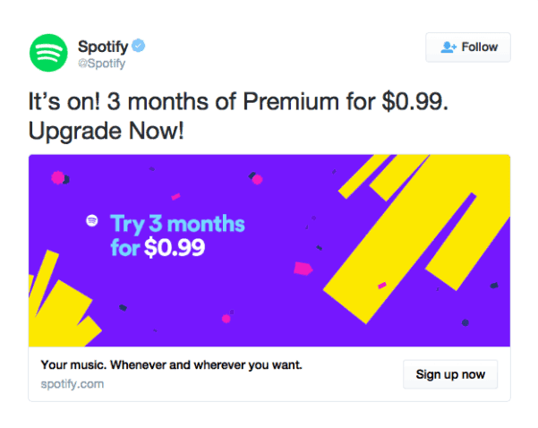 Spotify Twitter Ad